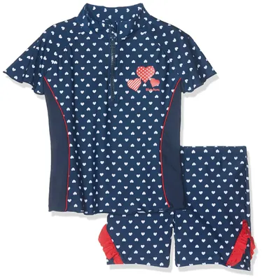 Produktbild von Playshoes zweiteilig Schwimmshirt Badeshorts Badebekleidung Unisex Kinder,Herzch