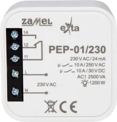 Produktbild von Elektromagnetisches Relais in einem Gehäuse 230VAC 10A PEP-01/230 EXT10000256