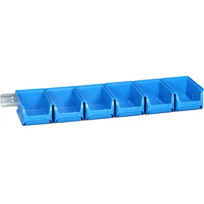 Produktbild von allit Sichtlagerkasten-Set ProfiPlus 2/7, blau