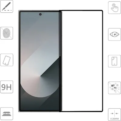 Immagine prodotto di Per Samsung Galaxy Z Fold6 1x 3D Display Full LCD H9 Protezione dello schermo in vetro temperato