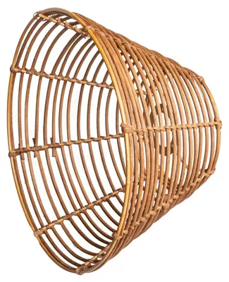 Produktbild von Rattan Lampenschirm Boho Stil für Tisch-, Hänge- und Stehlampe