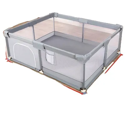 Immagine prodotto di Barriera di sicurezza per bambini, design alto, barriera a prova di bambino, grigio 180 200 cm