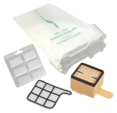 Produktbild von 6 Staubsaugerbeutel Vlies, Duft Hepafilter Motorfilter geeignet für Kobold 135,136