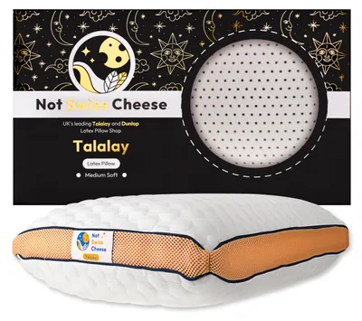Imagen del producto de Almohada de látex Talalay, de firmeza media, 70 x 40 x 15 cm, para el soporte del cuello