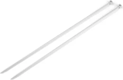 Produktbild von Stricknadeln Aluminium gerade 35cm Stärke 2-10 mm 1 Paar