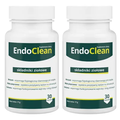 Produktbild von 2x EndoClean – Entgiftung des Körpers und Unterstützung der Darmfunktion, 30 Kapseln