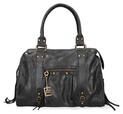 Image de Sac à main Evanthe Chic pour femmes, en cuir, 100% fabriqué en Italie, couleur rose