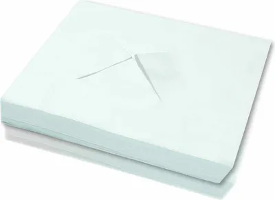 Produktbild von Nasenschlitztücher / Massage Gesichtsauflagen X-Ausstanzung GMISPUN Ultrasoft 100 Stück 300x210 mm