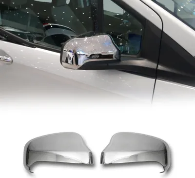 Image de Coques de Rétroviseurs pour Ford Transit Tourneo Courier 2018-2022 en ABS Argent