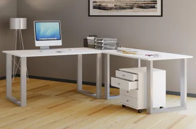 Produktbild von VCM VCM Holz Schreibtisch | Eckschreibtisch schlicht | 190x160 | L Form links oder rechts | Arbeitstisch Platte 50 cm tief | Computertisch Büromöbel - Lona U