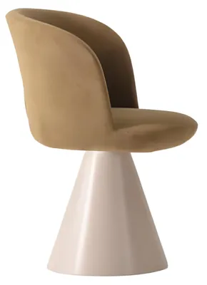 Zdjęcie produktu dla Eleganckie beżowe krzesła do jadalni Designerskie krzesła aksamitne Krzesła kuchenne
