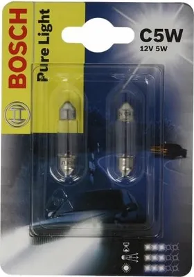 Zdjęcie produktu dla Żarówki samochodowe C5W 12V 5W 2 sztuki