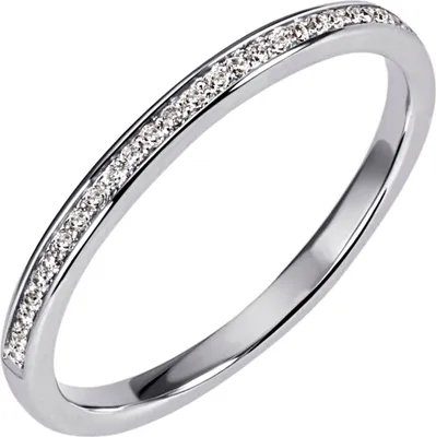 Produktbild von Gr. 54 Damen Ring 585 Gold Weißgold 29 Diamanten Brillanten Weißgoldring