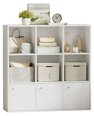 Produktbild von Bücherregal mit 3 Fächern, Lagerregal und Standregal | Weiß | 97,5 x 30 x 97,5 cm