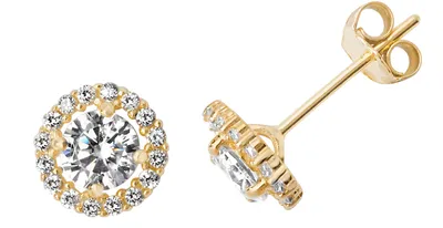 Image de Boucles d'Oreilles Femme Or 375/1000 avec Oxyde de Zirconium - 7mm*7mm; TRS27130