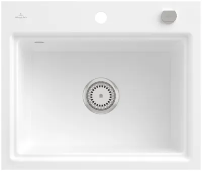Produktbild von Villeroy & Boch Keramikspüle 33662FRW, Subway Style 60 S Flat Flächenbündige Spüle - inkl.