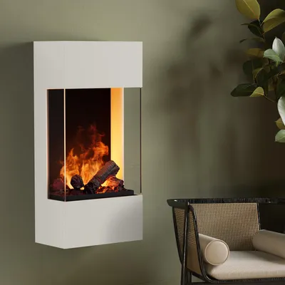 Produktbild von muenkel design Turan [Elektrokamin Opti-myst]: Weiß - ohne Dekobox