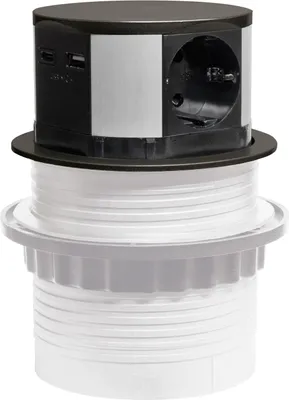 Immagine prodotto di Presa di corrente per mobili con 3x Schuko da 230V 1x USB-A 1x USB-C