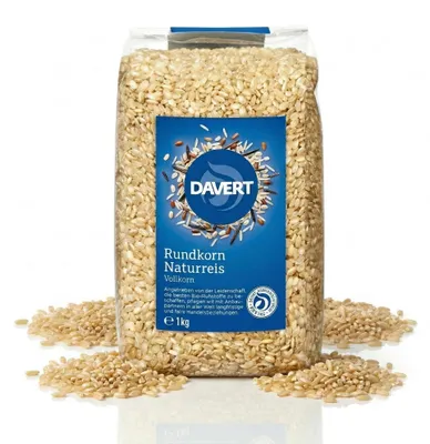 Produktbild von Davert Natur-Rundkorn-Reis ab 1kg - 1 Beutel