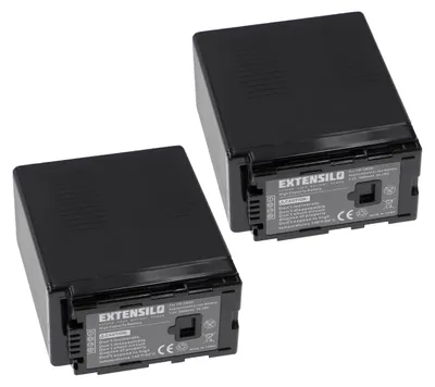 Produktbild von EXTENSILO 2x Akku kompatibel mit Panasonic HDC-SD5EG-K, HDC-SD3, HDC-SD1-S, HDC-SD100GK, HDC-SD200, HDC-SD20, HDC-SD5 Kamera (7800 mAh, 7,2 V, Li-Ion)