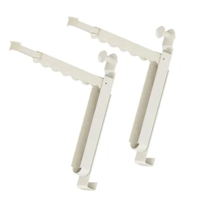 Produktbild von Garderobenständer, 2-teilig Faltbare Türgarderobe Aus Aluminium, Einziehbar, Passend Für 4,6 cm Tür, Passend Für Schlafzimmer, Balkon, Bad, Reise