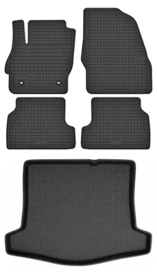 Obrázek produktu pro Gumové autokoberce SolidTread + vana kufru pro: Ford Focus MK2 2005-2011 sedan 5 ks