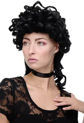 Produktbild von WIG ME UP Perücke Renaissance Barock Schwarz GFW1702-1