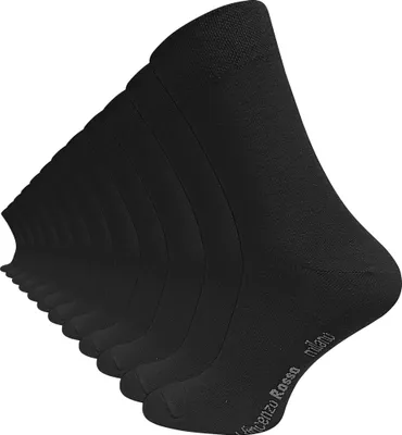 Produktbild von Vincenzo Rosso 12 Paar Herren Business-Socken 43-46 Schwarz
