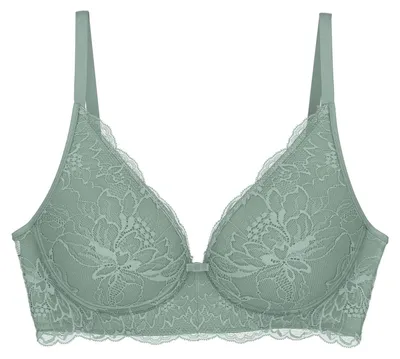 Produktbild von Triumph Amourette Charm T, Grün, Wirefree, Muster, Abstinthe, Weiblich, Blumenmuster
