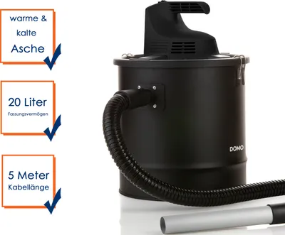 Produktbild von Domo DO232AZ, 20 l, Schwarz, 5 m, 3,5 cm, Trocken, 180 AW