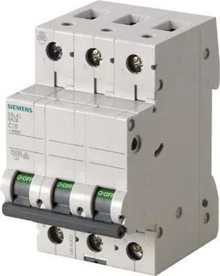 Obrázok produktu pre Siemens Leitungsschutzschalter 400V 10KA,3Polig, B, 6A 5SL4306-6