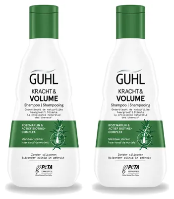 Image de 2 flacons de shampooing Guhl Kracht & Volume - 250 ml - Pack avantage - 2 pièces