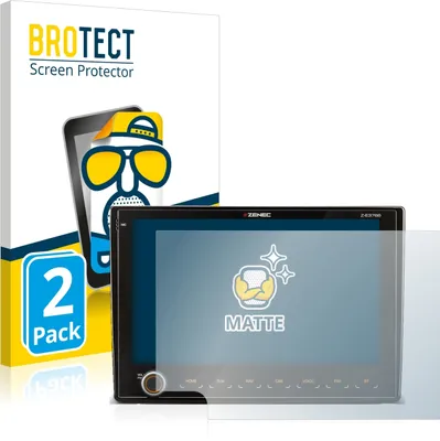 Produktbild von 2x BROTECT Schutzfolie für Fiat Ducato III 2006 - 2011 Zenec Z-E3766 9" Displayschutz Displayschutzfolie Folie Matt Entspiegelungsfolie