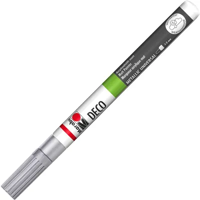 Produktbild von Marabu Deco Painter, Silber, Silber, 1 Farben, Tube, 1 mm, 2 mm