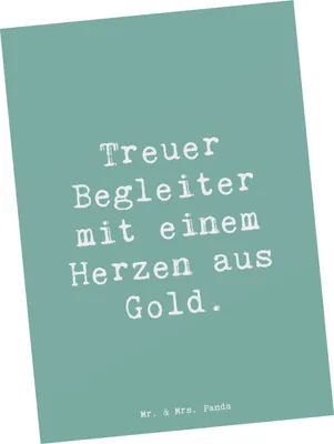 Produktbild von Mr. & Mrs. Panda Postkarte Spruch Skye Terrier Herz - Meeresbrise - Geschenk, Hunderasse, Hunde, Unabhängigkeit, Postkarten, für Hundefans, Hunderassen, Ansichtskarte