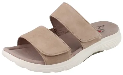 Produktbild von GABOR Rollingsoft Damen Pantolette beige Veloursleder - Größe: UK 5,5
