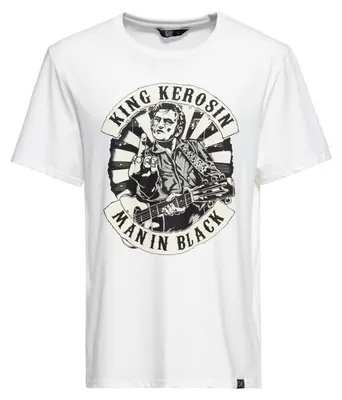 Zdjęcie produktu dla Koszulka King Kerosin - Man In Black II, kolor biały, rozmiar XXL