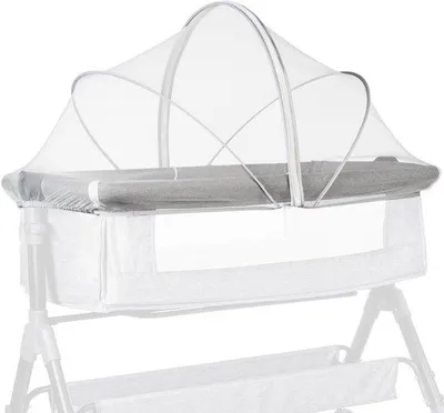 Produktbild von Kinderklamboe - Opvouwbaar - 55cmx100cm - Wit - Anti-Muggen - Met rits - Babybed