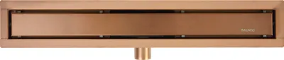 Zdjęcie produktu dla BALNEO Duplex Next odpływ liniowy z panelem dwustronnym i syfonem 60 cm stal nierdzewna miedź