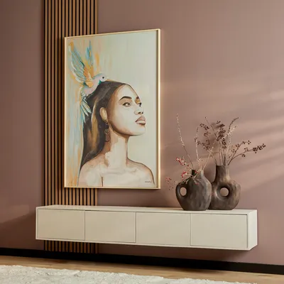 Produktbild von Starfurn - Schwebender TV-Schrank Vision Sand - 200 cm