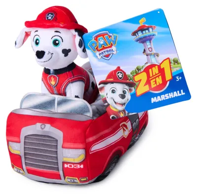 Productafbeelding van PAW Patrol PAW PLH 2-in-1 Reddingspluche Marshall, Speelgoedset, vanaf 3 jaar