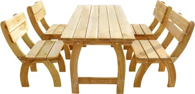 Produktbild von vidaXL 5-tlg. Garten-Essgruppe Imprägniertes Kiefernholz