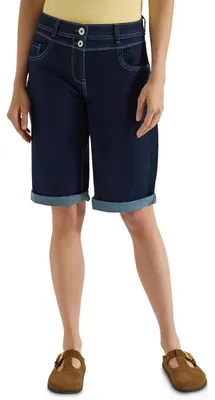 Produktbild von Cecil High Waist Wide Leg Shorts im Loose Fit Rinsed wash 31