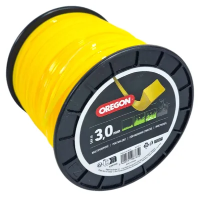 Zdjęcie produktu dla Oregon – kwadratowa żyłka do koszenia, żółta, 3,0 mm x 144 m (69-421-Y)