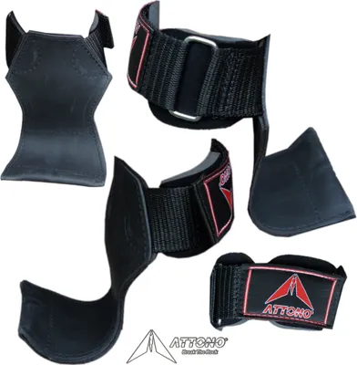 Produktbild von ATTONO Profi Power Gym Pads Klimzughilfe bzw. Zughilfe für schwere Gewichte