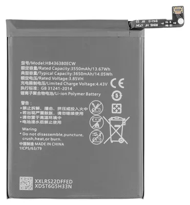 Produktbild von Akku Ersatzteil für Huawei P30 Smartphone 3650 mAh Modell HB436380ECW