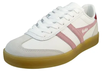 Produktbild von Gola Viper Leather Damen Sneaker Freizeitschuhe weiß/rosa 40