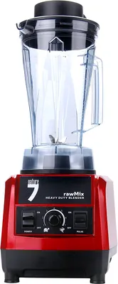 Immagine prodotto di Nature7 RM15W frullatore multifunzione, rosso, frullatore, frullatore, 1500W, 30.000 giri/min, 6 lame in acciaio inox, contenitore da 2000ml, senza BPA