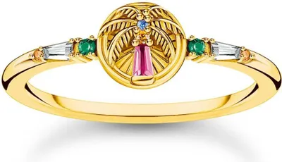 Produktbild von Thomas Sabo Sparkling Rainbow & Sun TR2457-488-7 Damenring, Ringgröße:50
