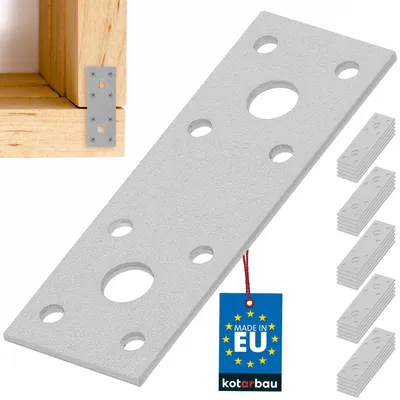 Produktbild von KOTARBAU Lochplatten Flachverbinder Holzverbinder 100 x 35 mm Silber Verzinkt